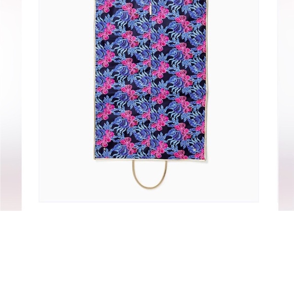 NWT Lilly Pulitzer Hanging Garment Bag Low Tide Navy Its Ofishell - Picture 2 of 4